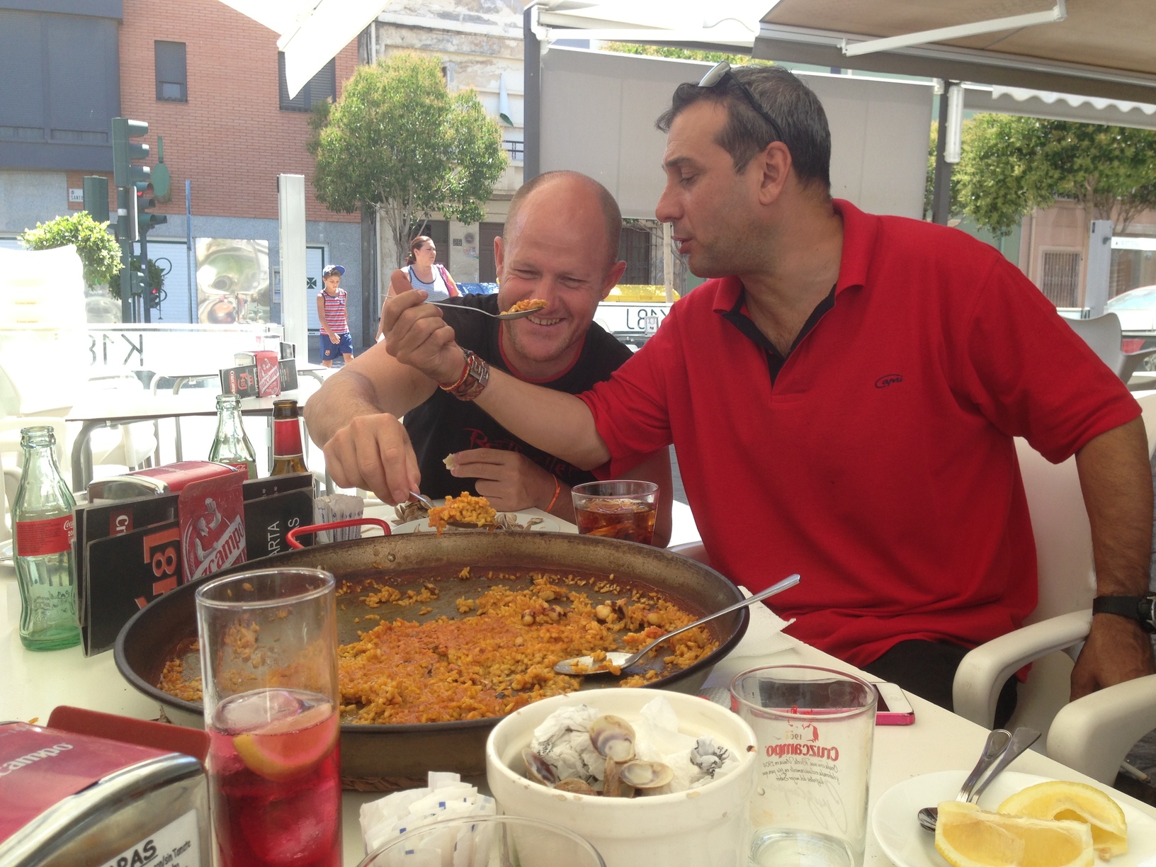 Probando la mixtura!