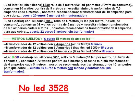 Precios leds led transformadores.JPG
